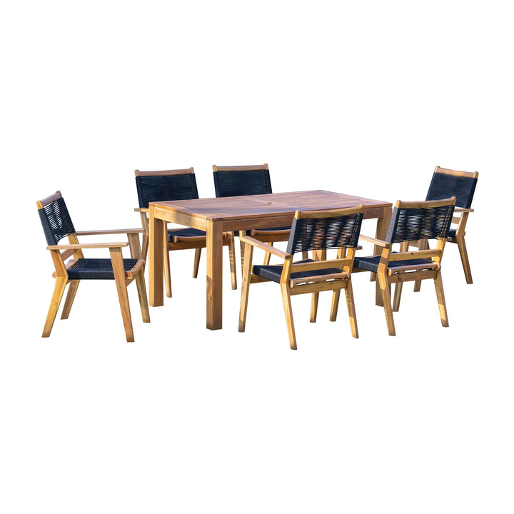 Laguna 7-Piece Rectangular Dining Set Pelican reef