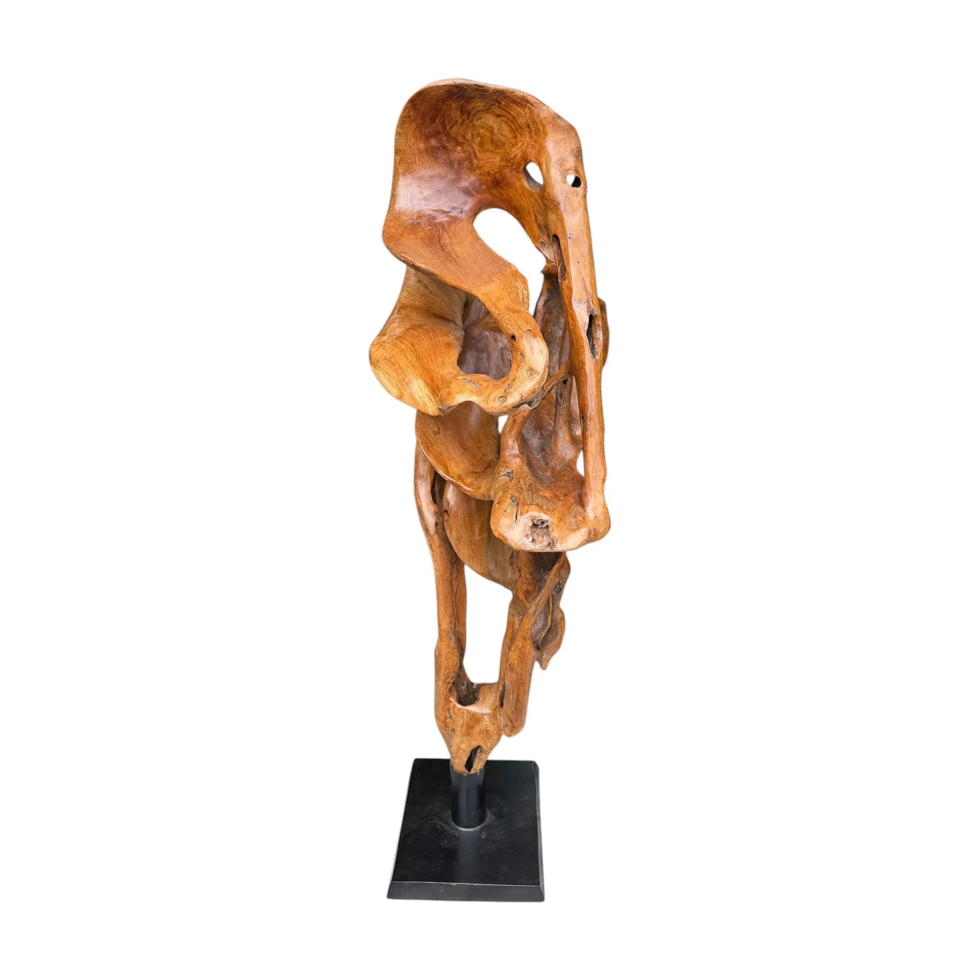 Teak Sculpture Broward Design Center
