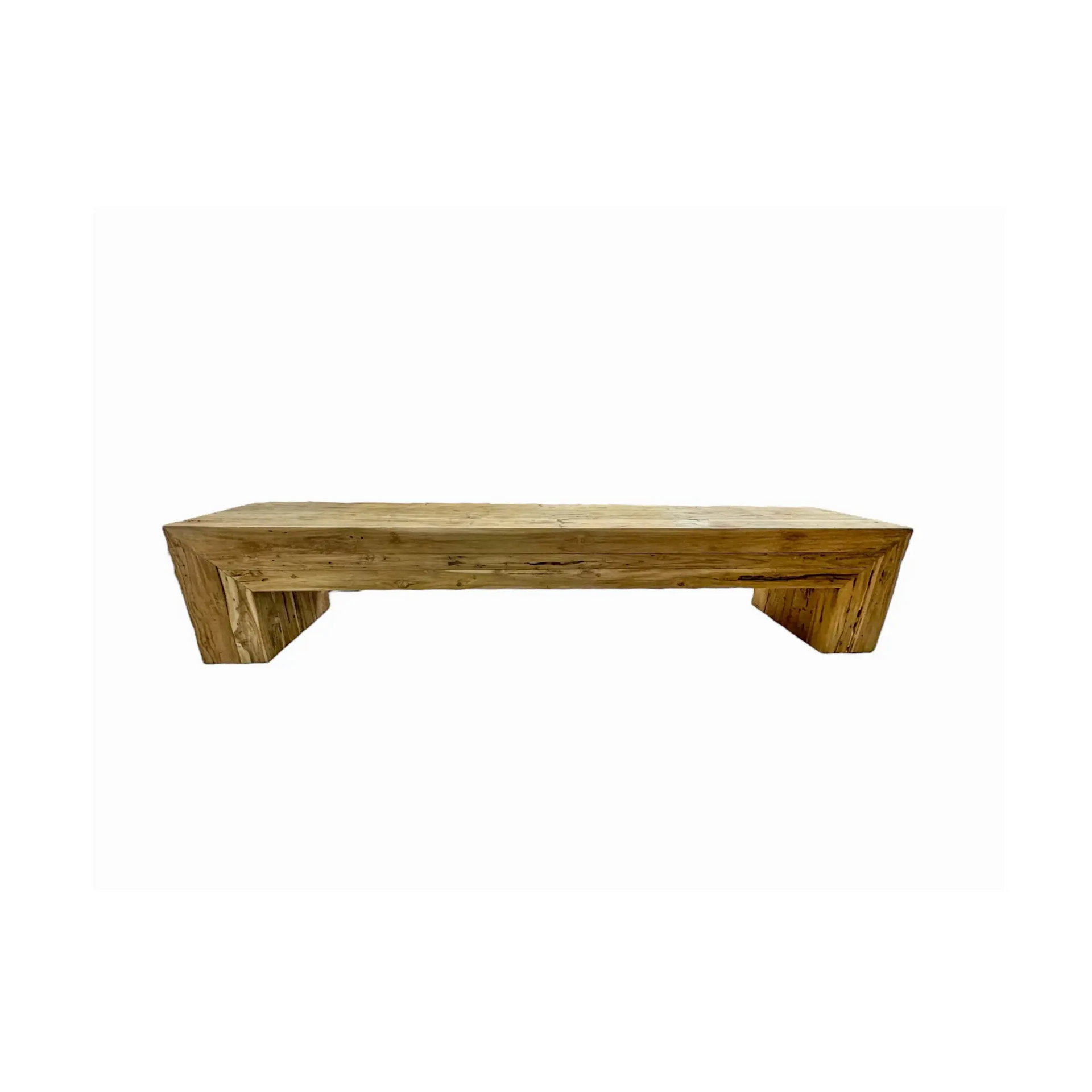 Recycled Teak Block Bench 80” Broward Design Center