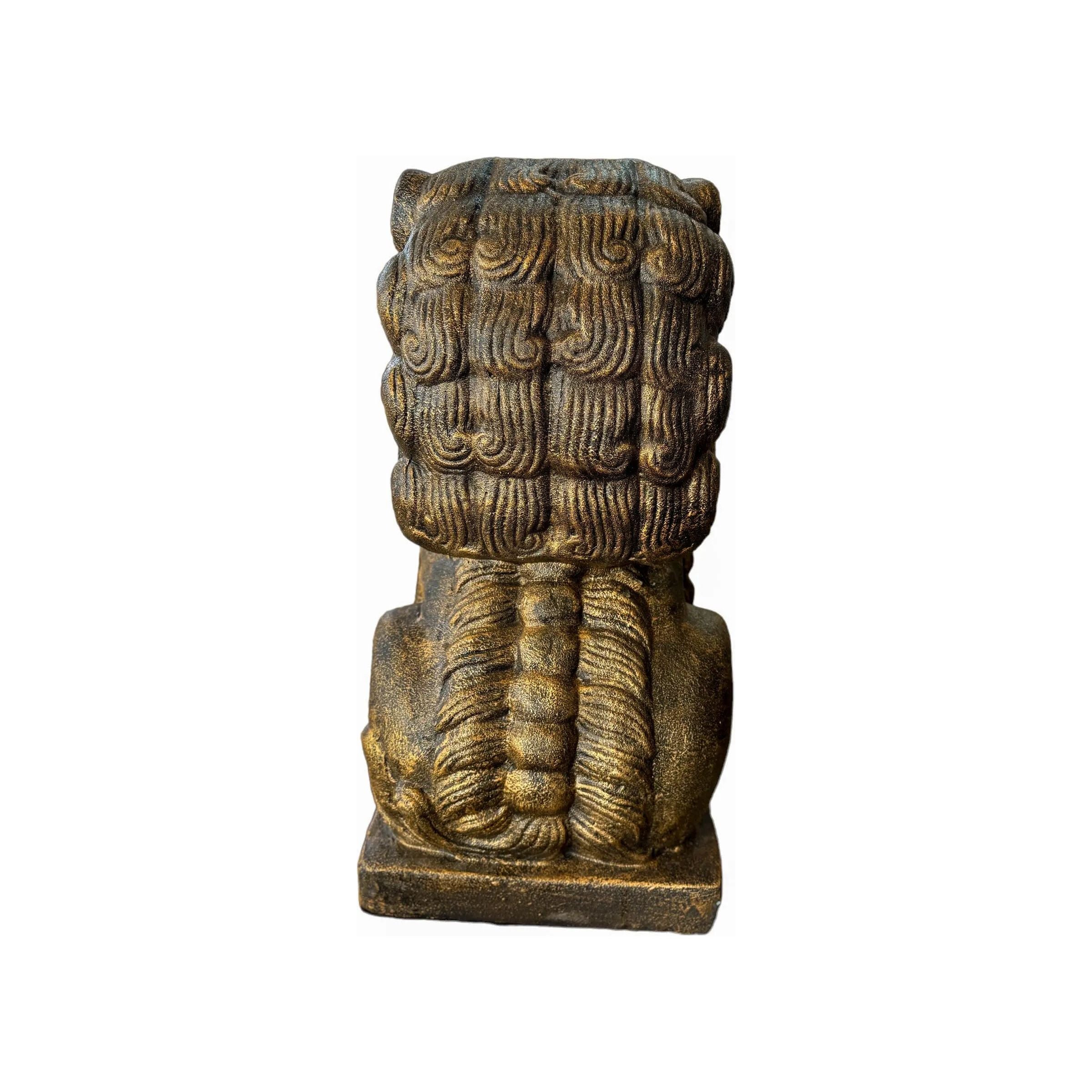 GRC Chinese Foo Dog 24” (Gold) Broward Design Center
