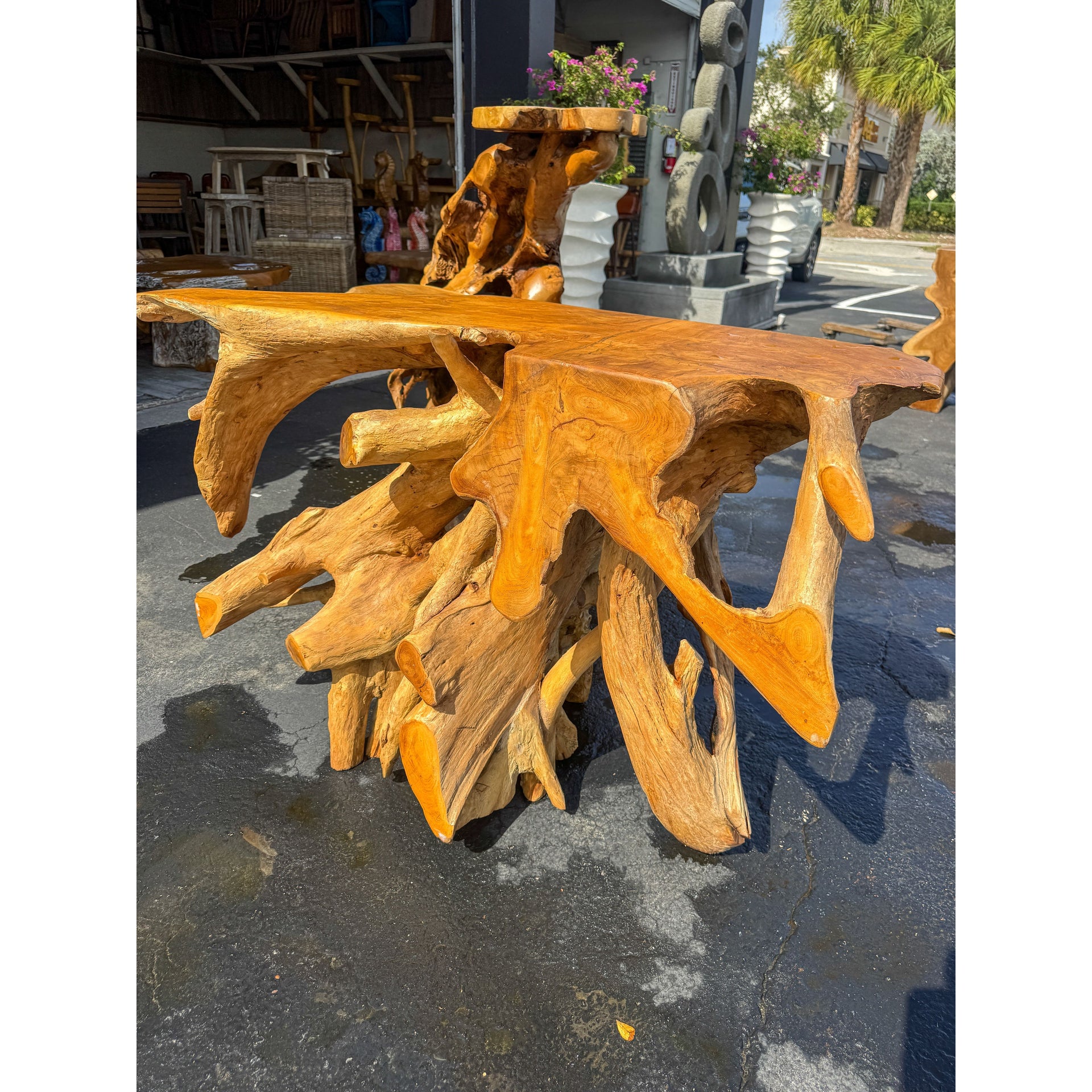 Teak Root Console (6) The Broward Design Center