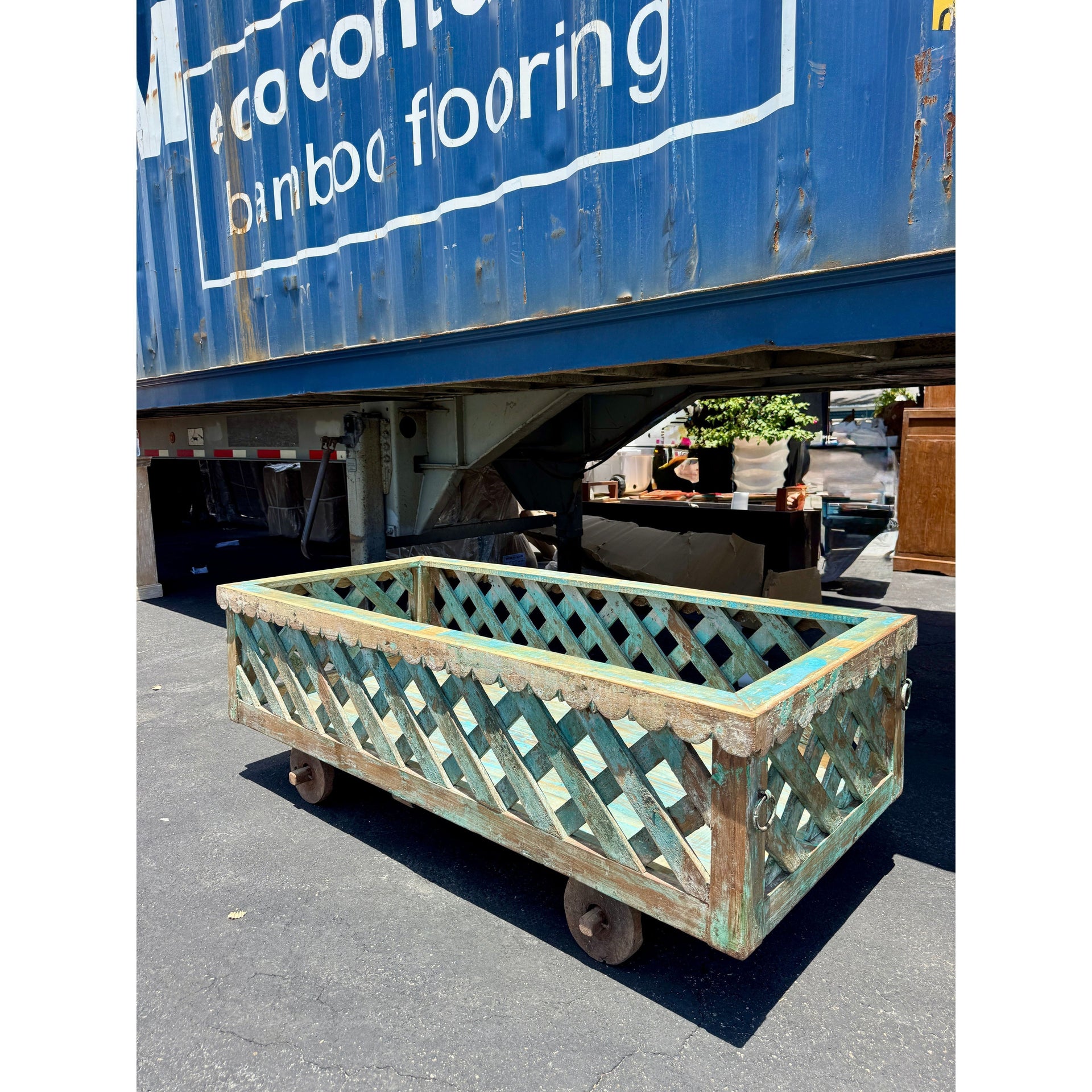 W/D Basket With Whil - 67 x 30 x 24 in India Sourcing