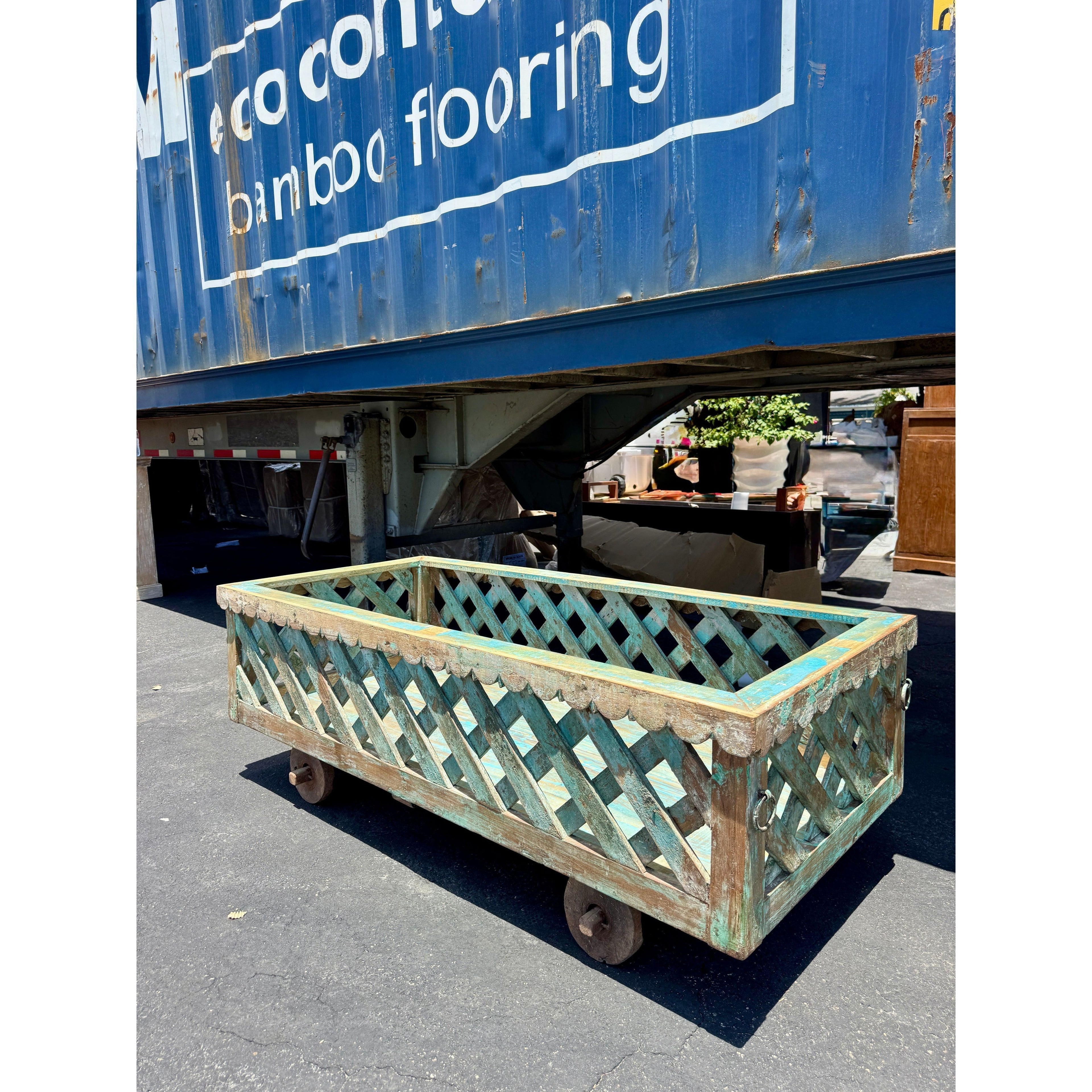 W/D Basket With Whil - 67 x 30 x 24 in India Sourcing