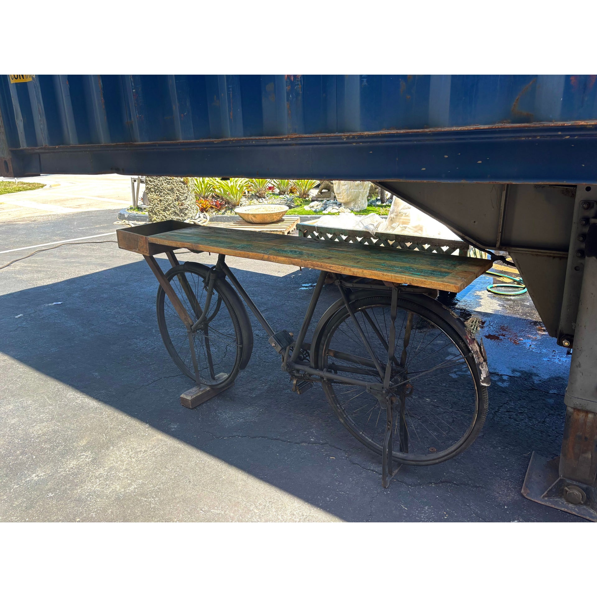 W/D Iron Console Table - 73 x 14 x 35 in India Sourcing