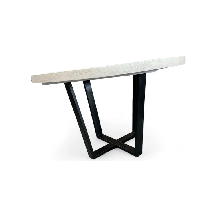 Circle dining table (Cream) Broward Design Center