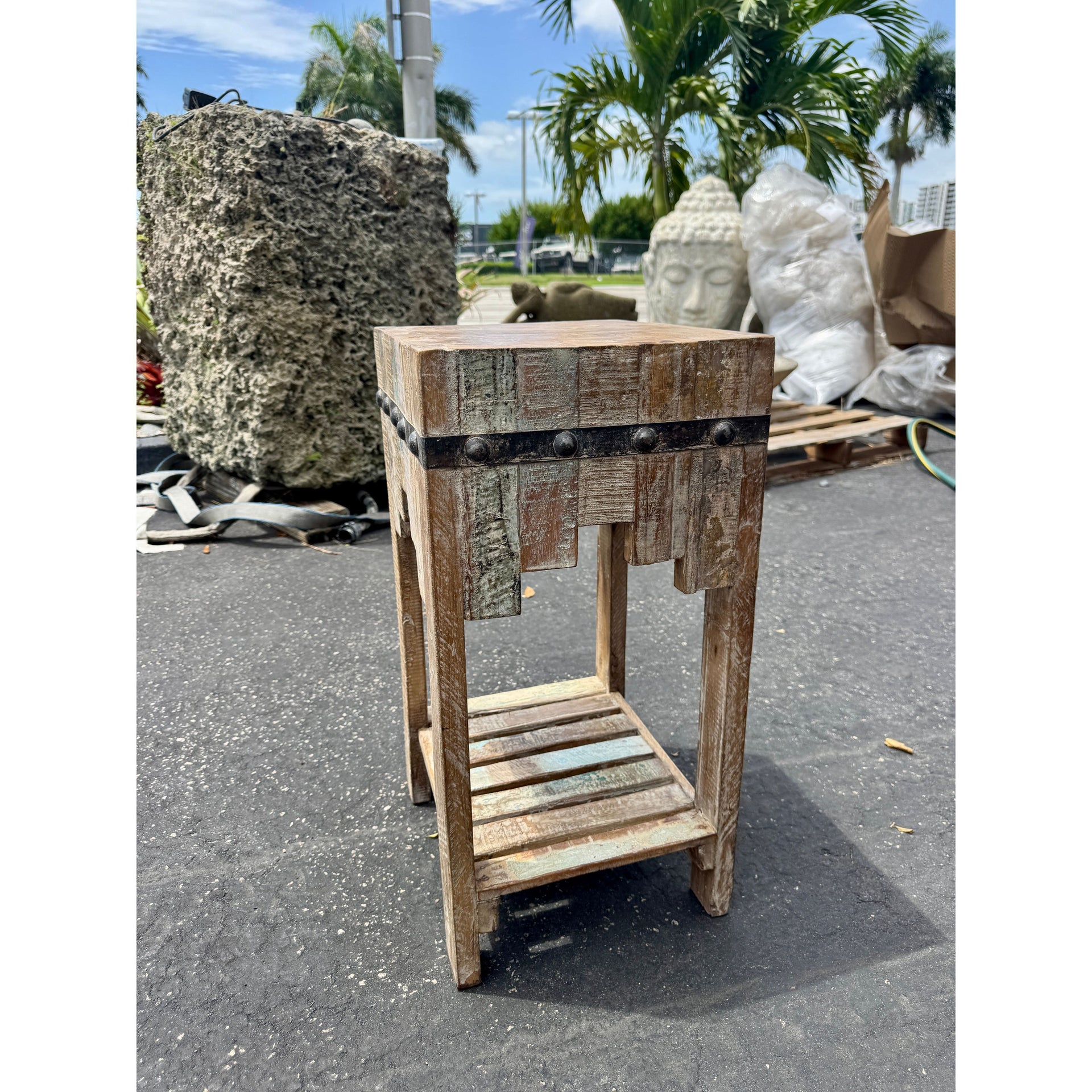 W/D Stool - 14 x 12 x 24 in India Sourcing
