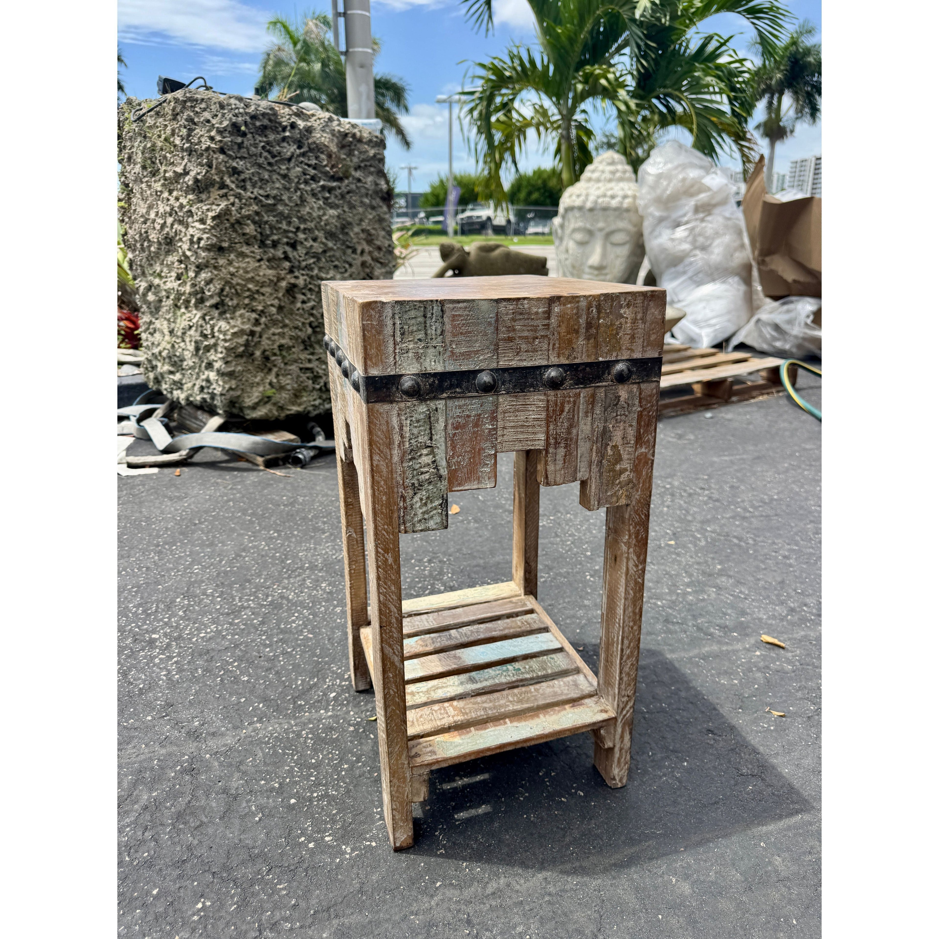 W/D Stool - 14 x 12 x 24 in India Sourcing