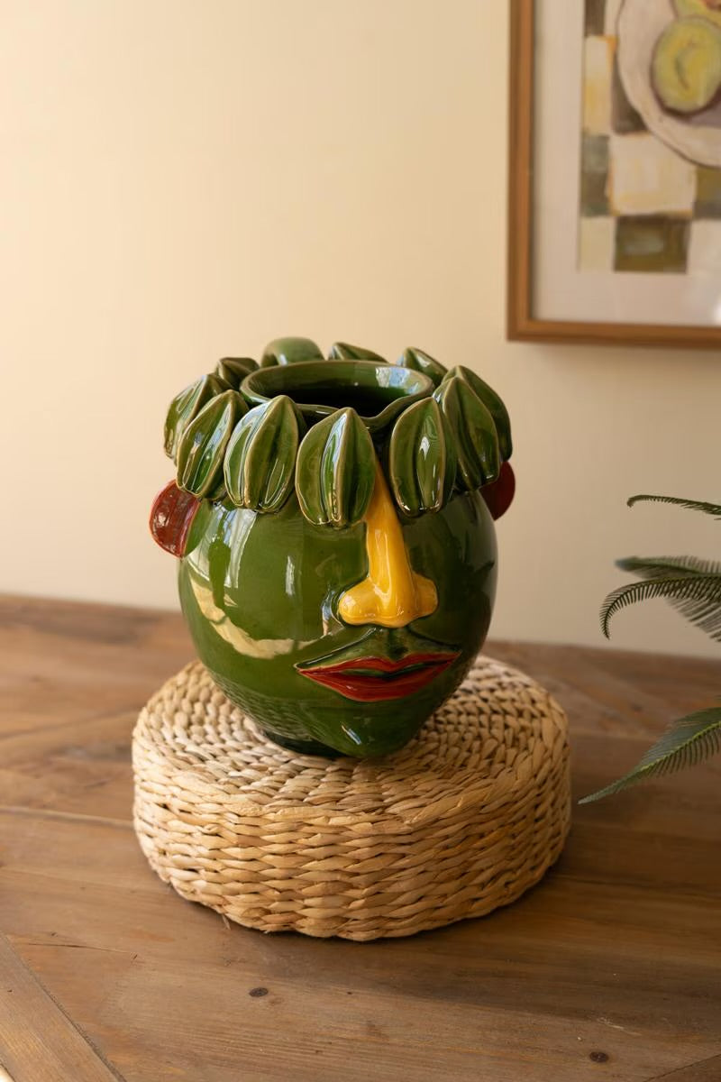 Ceramic Head Planter - Starfruit