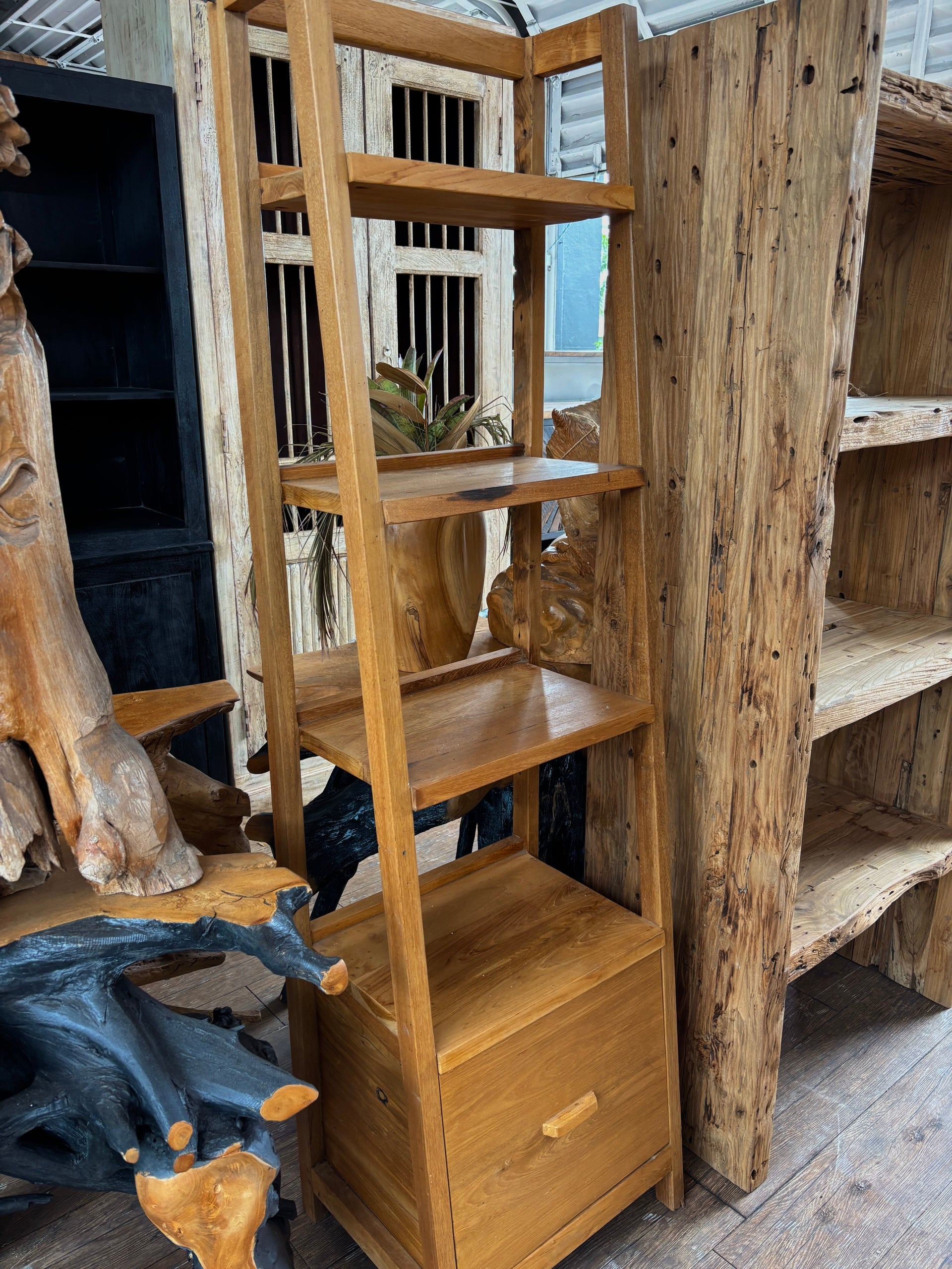 Teak Bookshelf The Broward Design Center