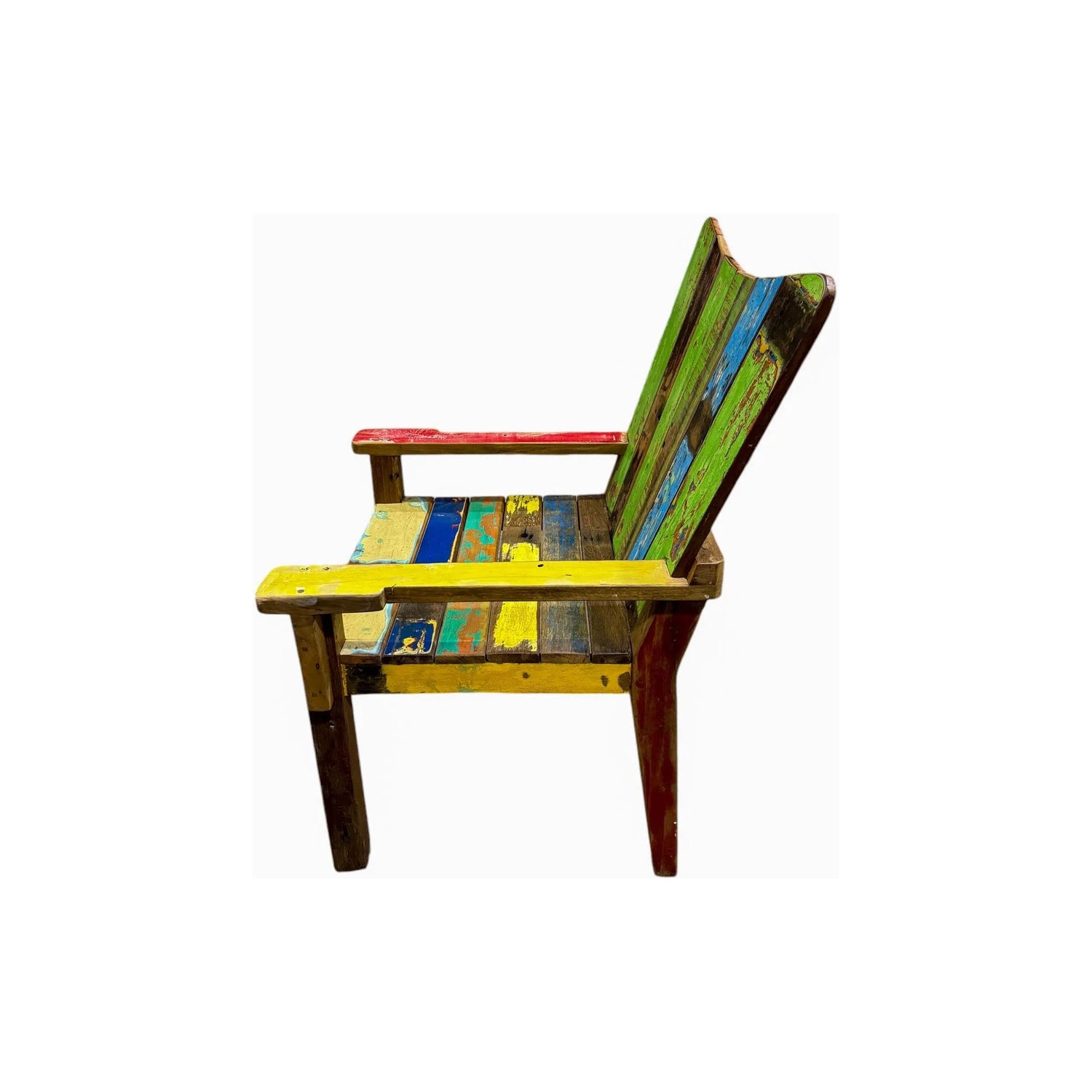 Recycled Boat Wood Adirondack Chair (B) Broward Design Center