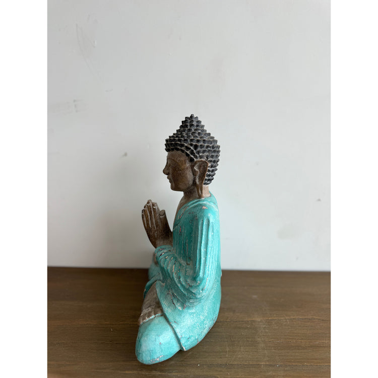 Hand Carved Painted Buddha Broward Design Center