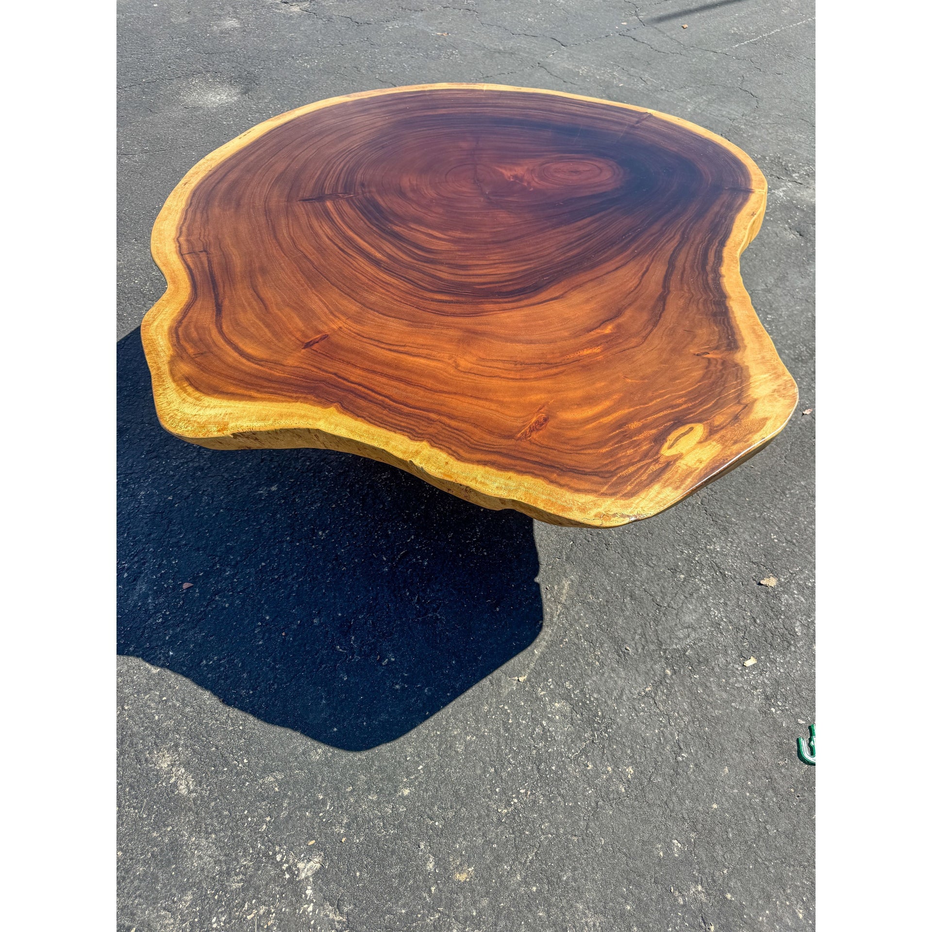 SUAR CROSSCUT COFFEE TABLE W/METAL LEGS 135 X 135 X 43 Anteak