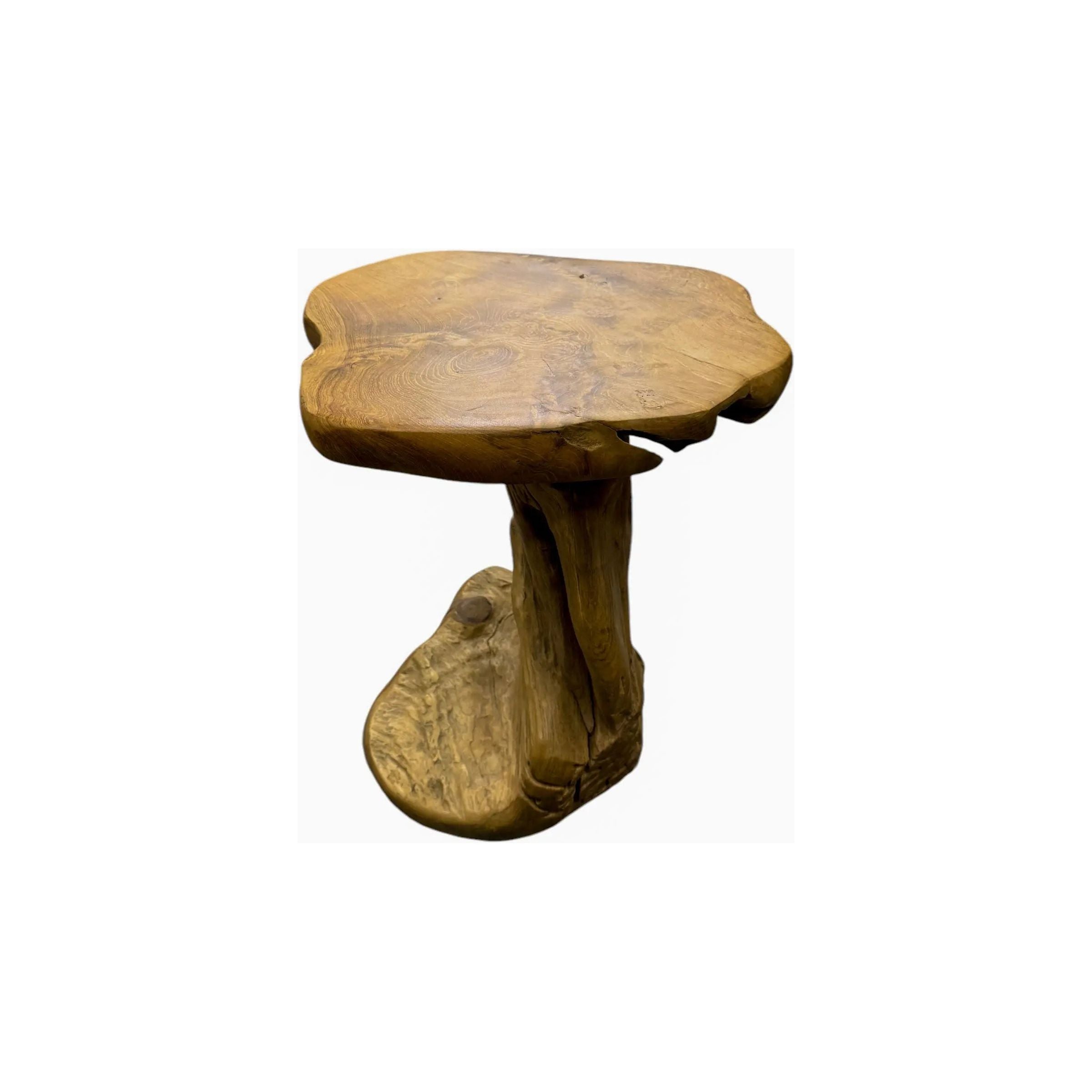 Teak Mushroom Side Table Broward Design Center