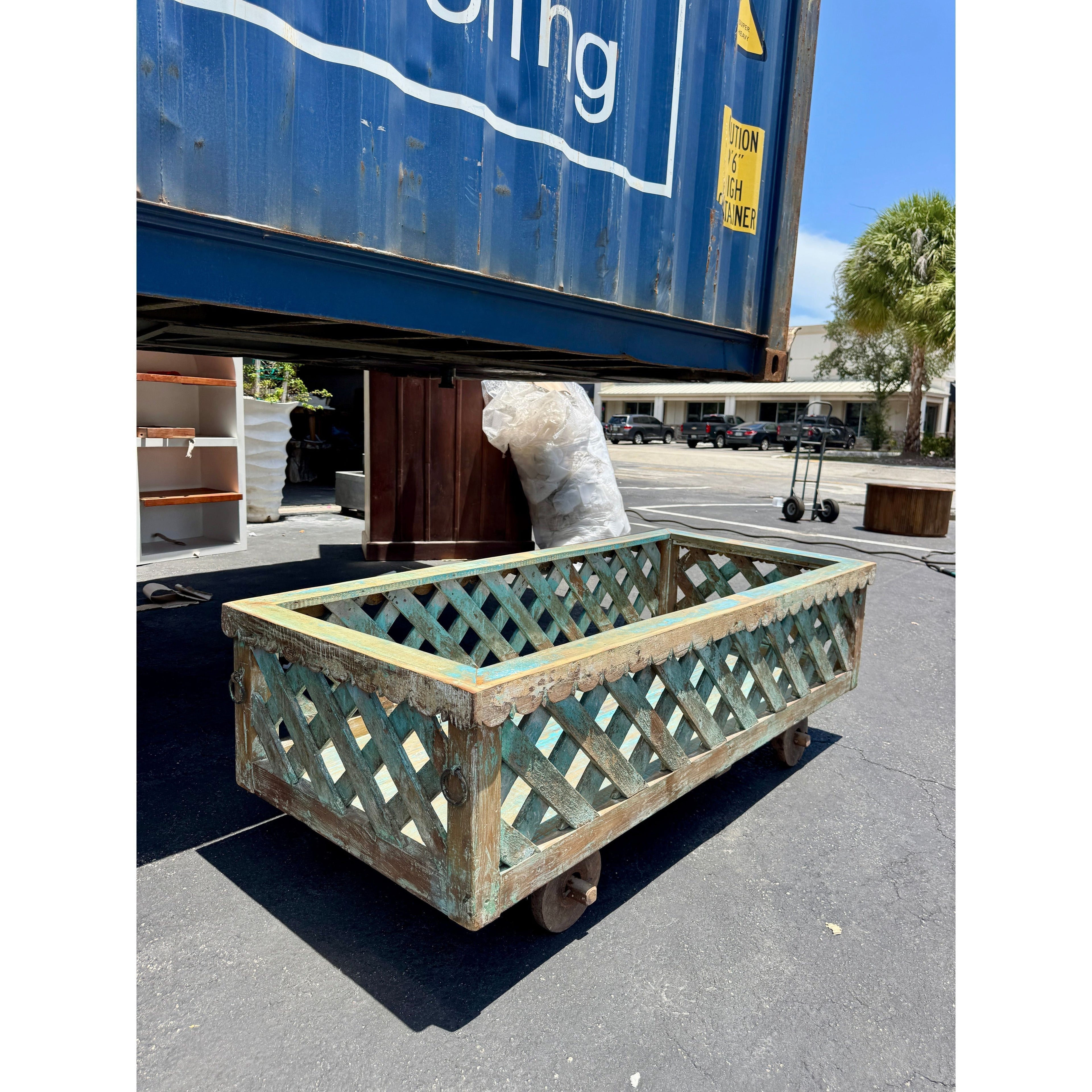 W/D Basket With Whil - 67 x 30 x 24 in India Sourcing