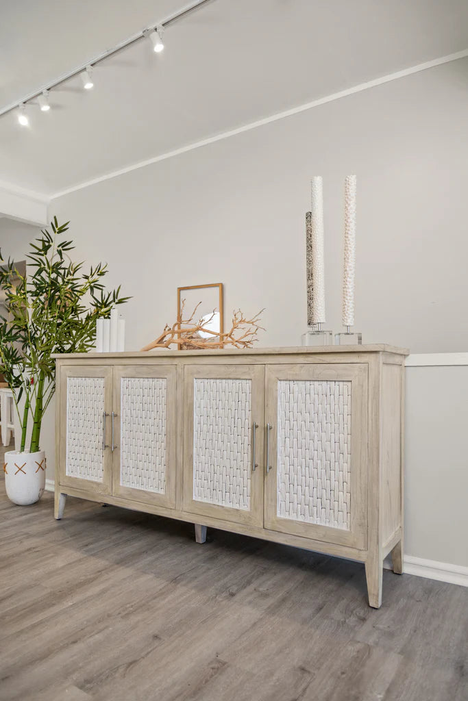 Tahiti 4-Door Credenza The Broward Design Center