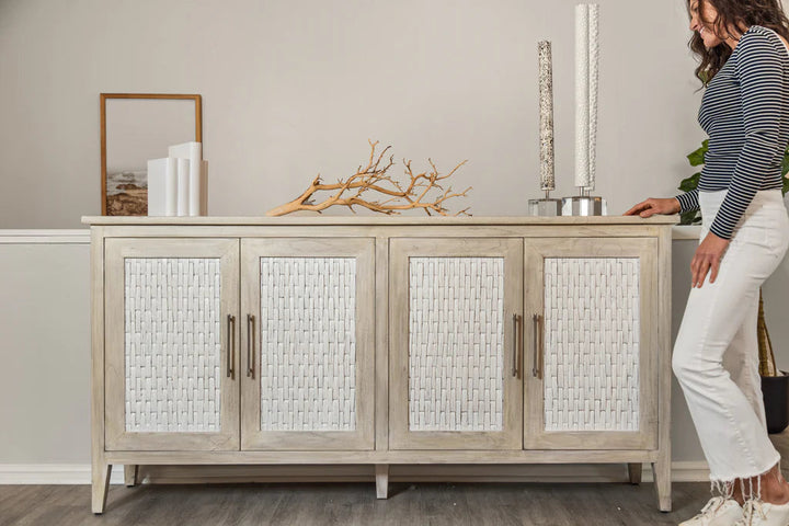 Tahiti 4-Door Credenza The Broward Design Center