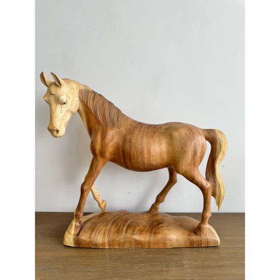 Hand Carved Horse Sculpture