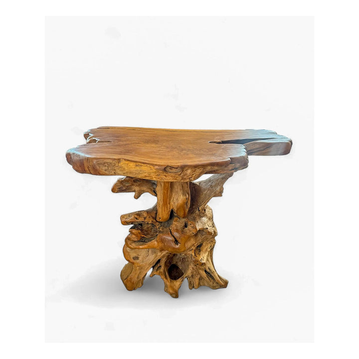 Teak Root Slab Top Bar Table XL (C) Broward Design Center