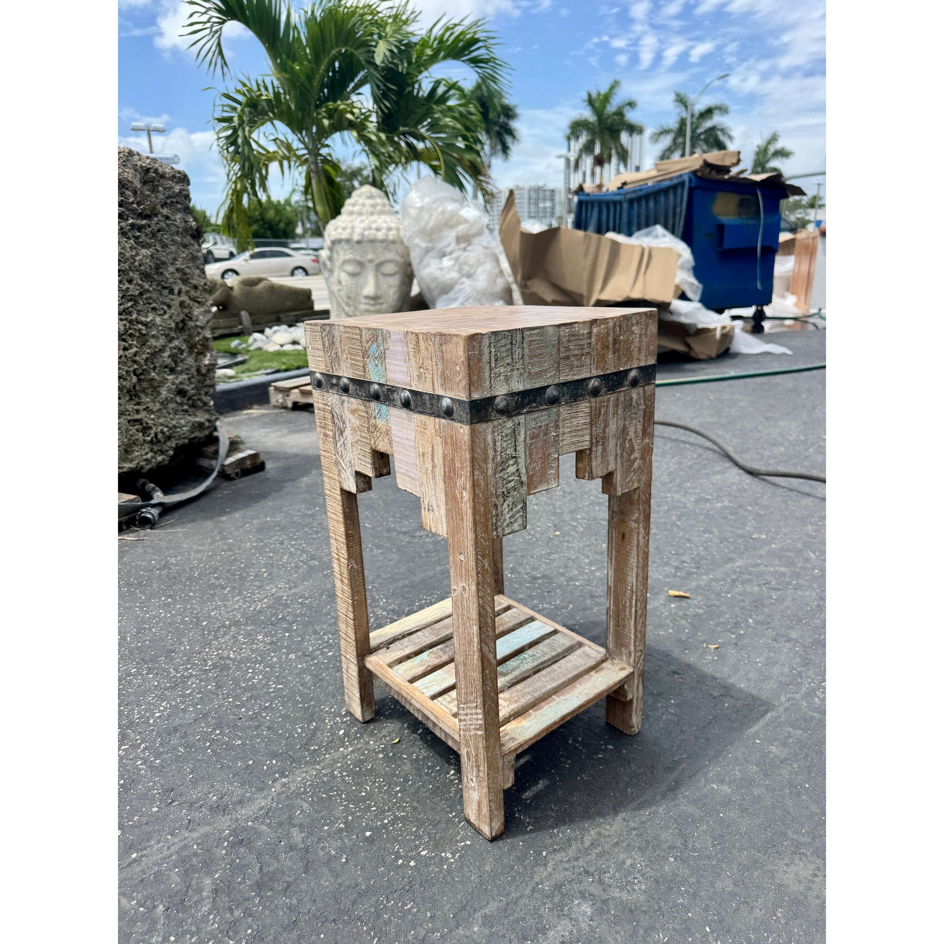 W/D Stool - 14 x 12 x 24 in India Sourcing