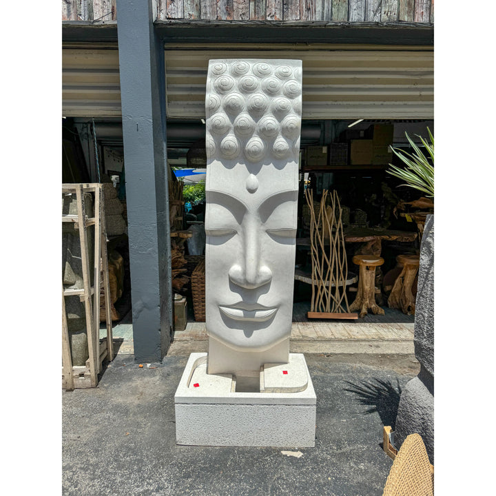 Terrazzo Buddha Face Fountain Broward Design Center