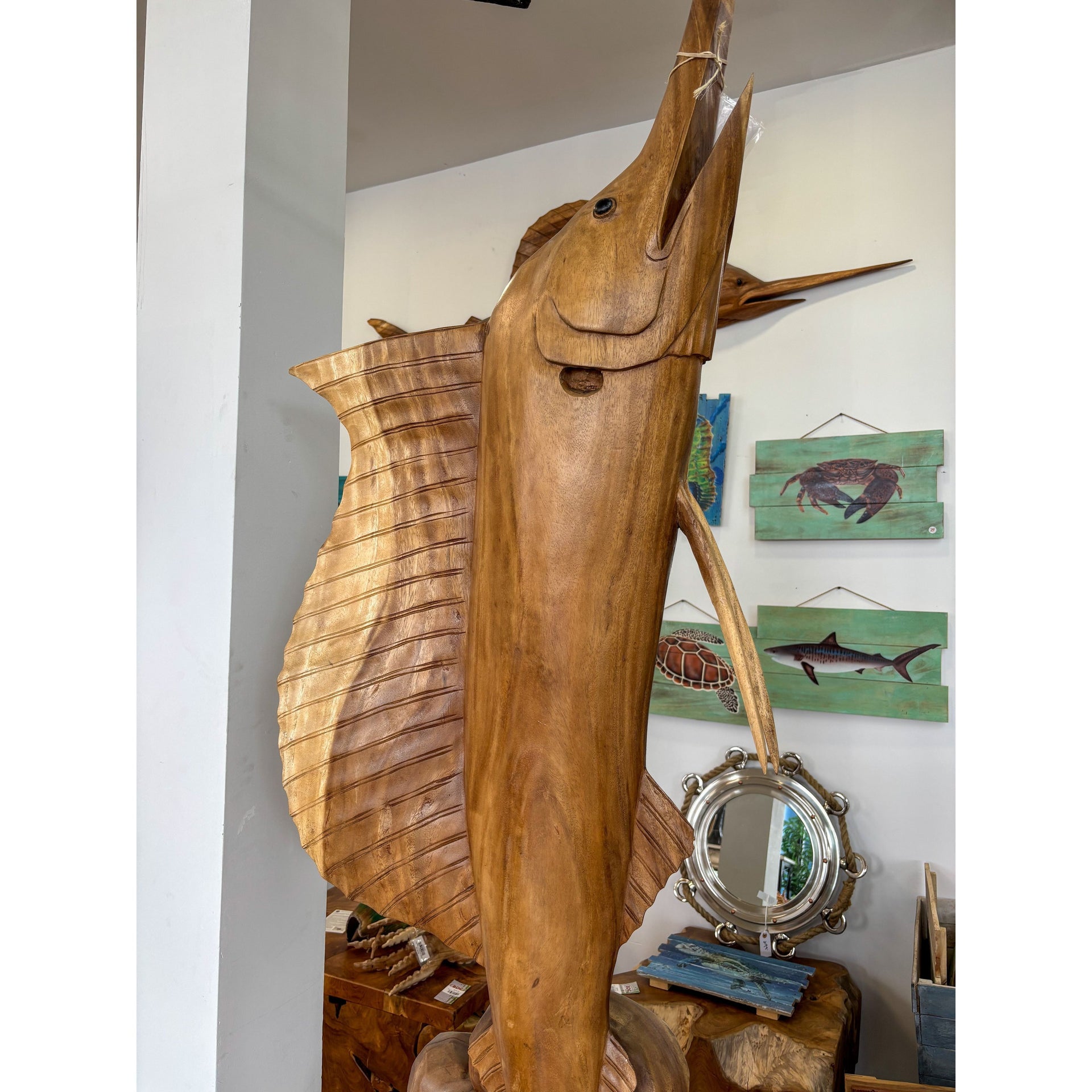 Suar Sailfish Sculpture Broward Design Center