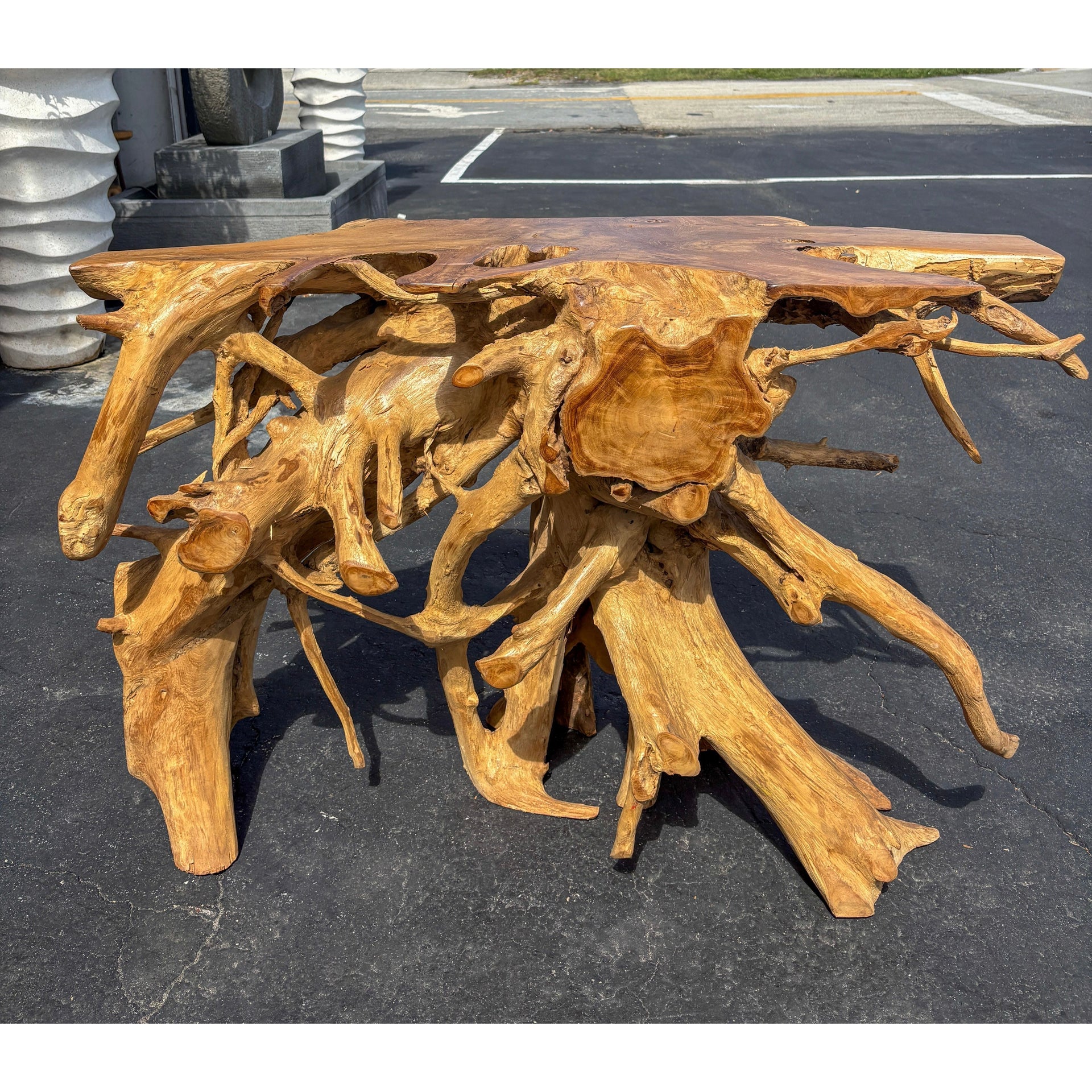 Teak Root Console (2) The Broward Design Center