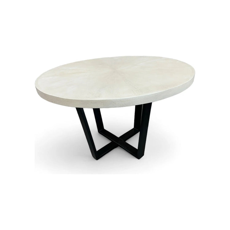 Circle dining table (Cream) Broward Design Center