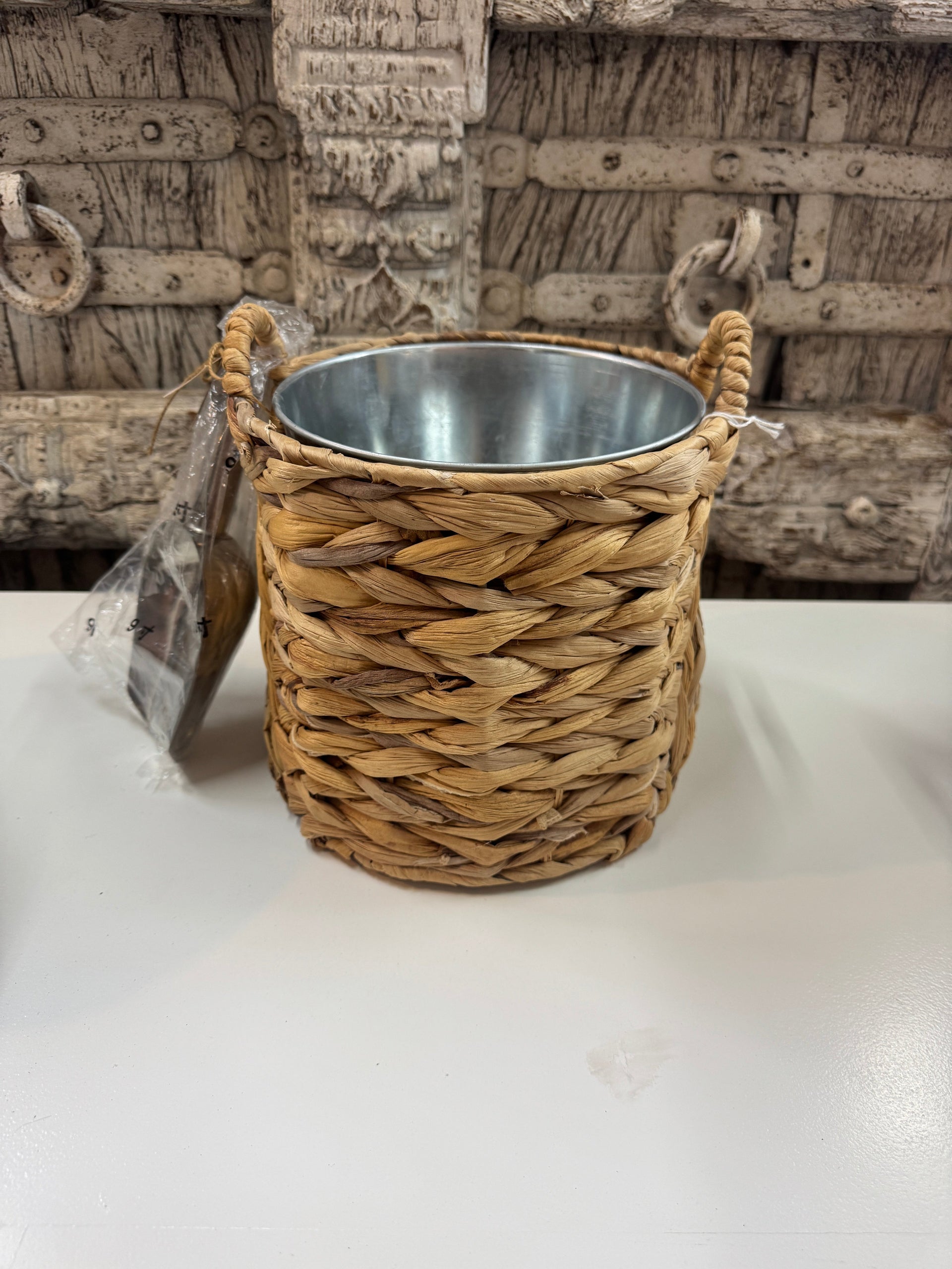 Wicker Ice Bucket The Broward Design Center