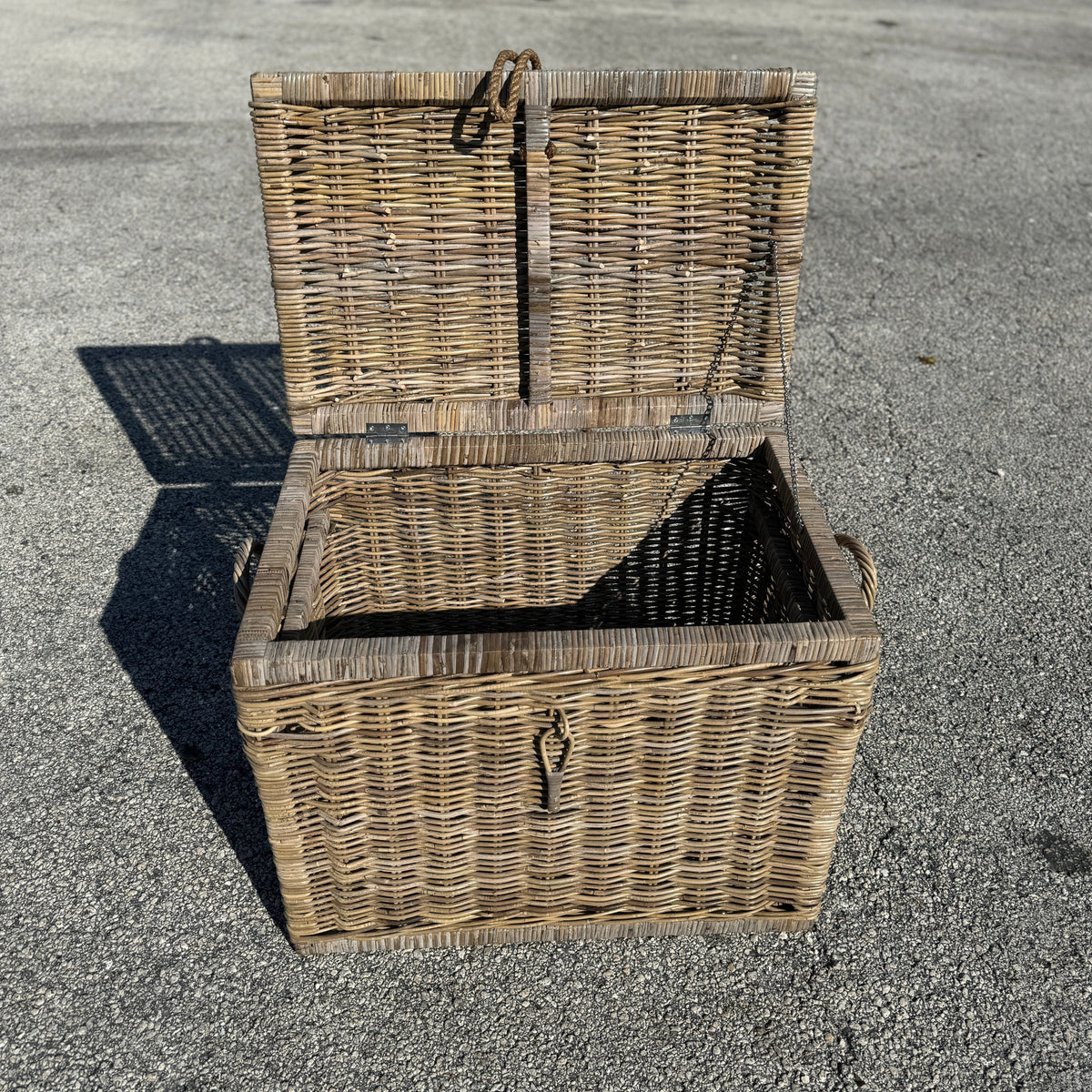 Key Largo Rattan Storage Trunk - Broward Design Center