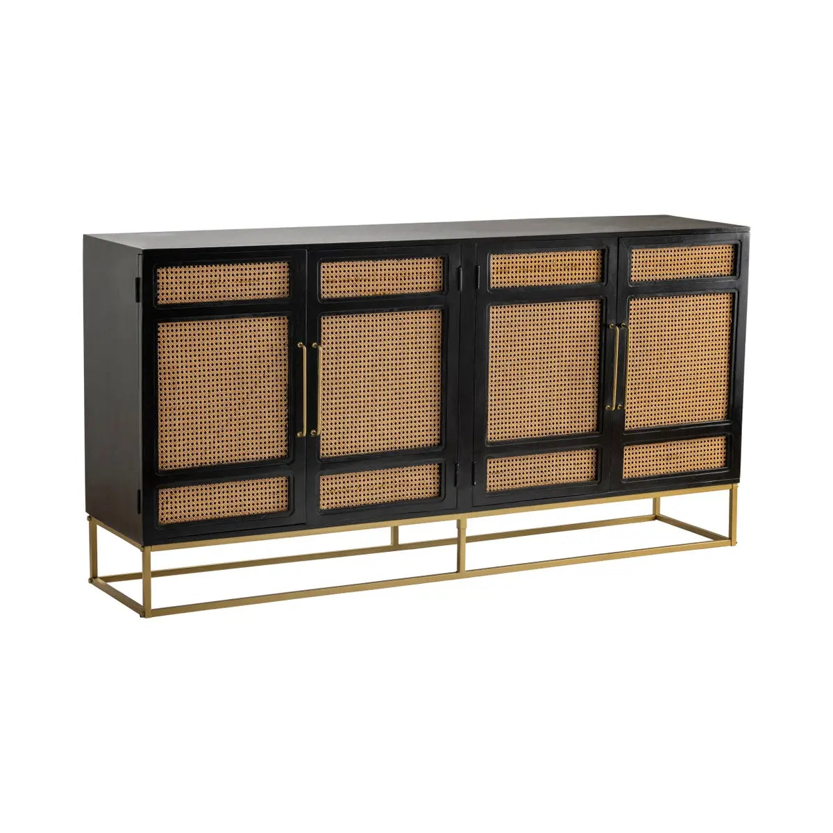 Port Royal 4 Door Wood and Metal Sideboard Broward Design Center