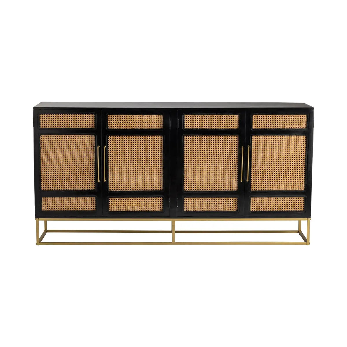 Port Royal 4 Door Wood and Metal Sideboard Broward Design Center