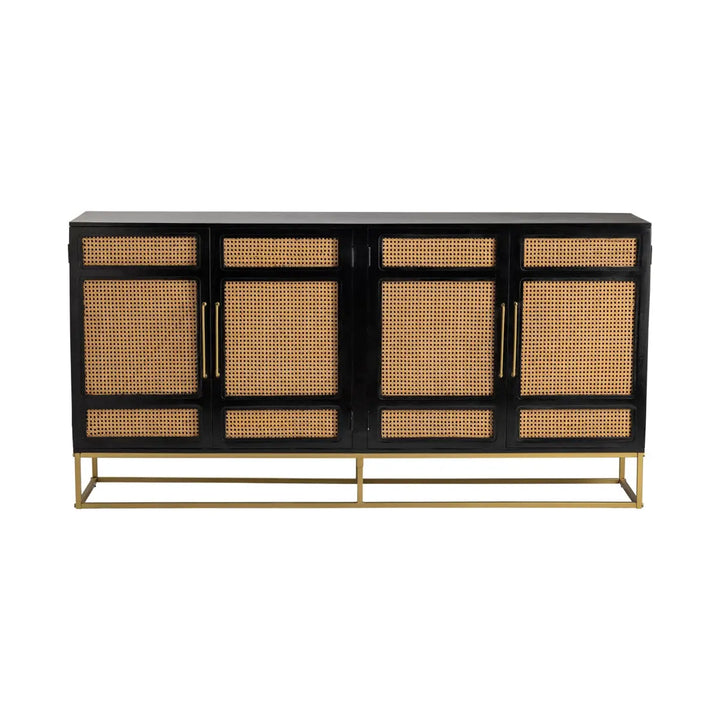 Port Royal 4 Door Wood and Metal Sideboard Broward Design Center