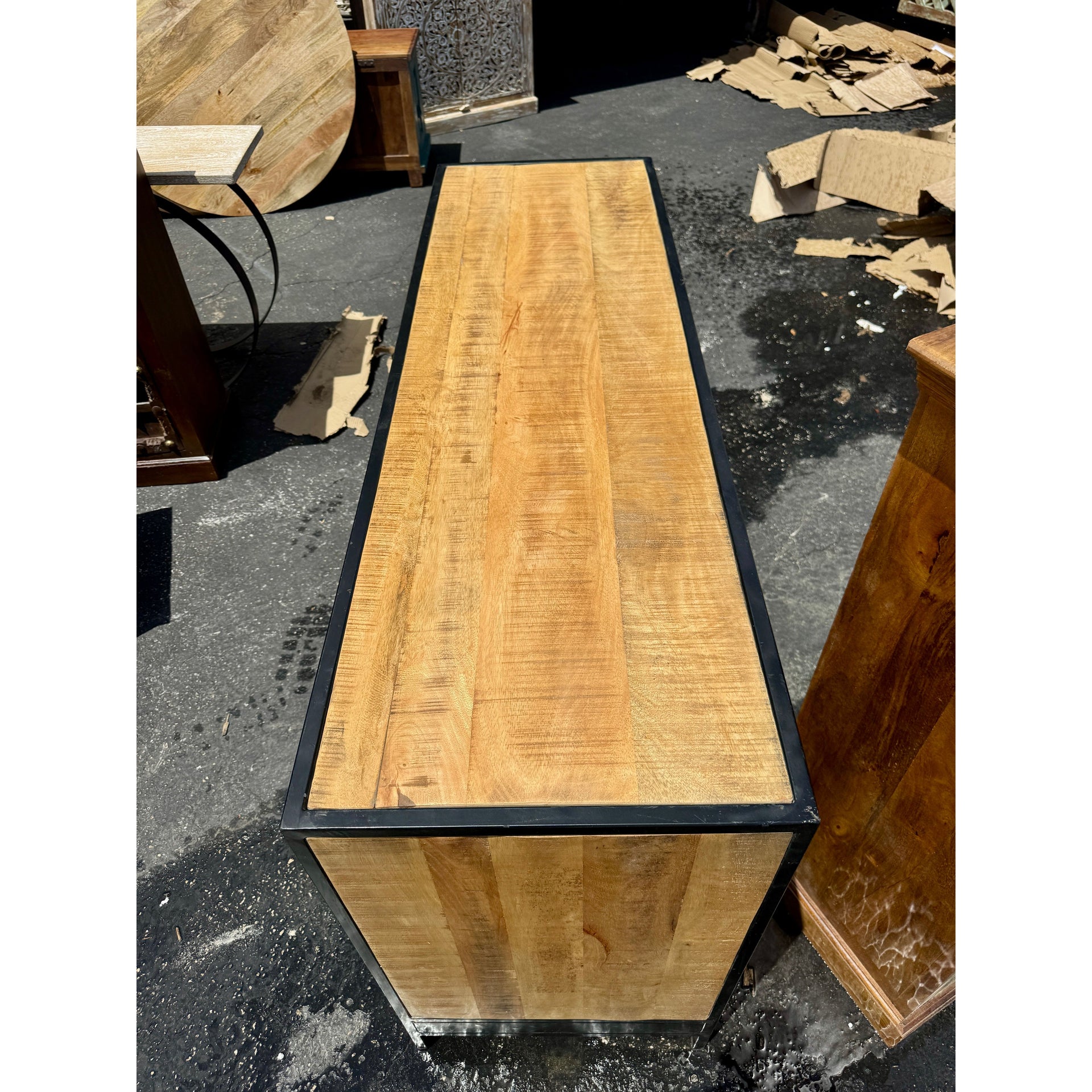 W/D Iron Side Board - 63 x 20 x 36 in India Sourcing