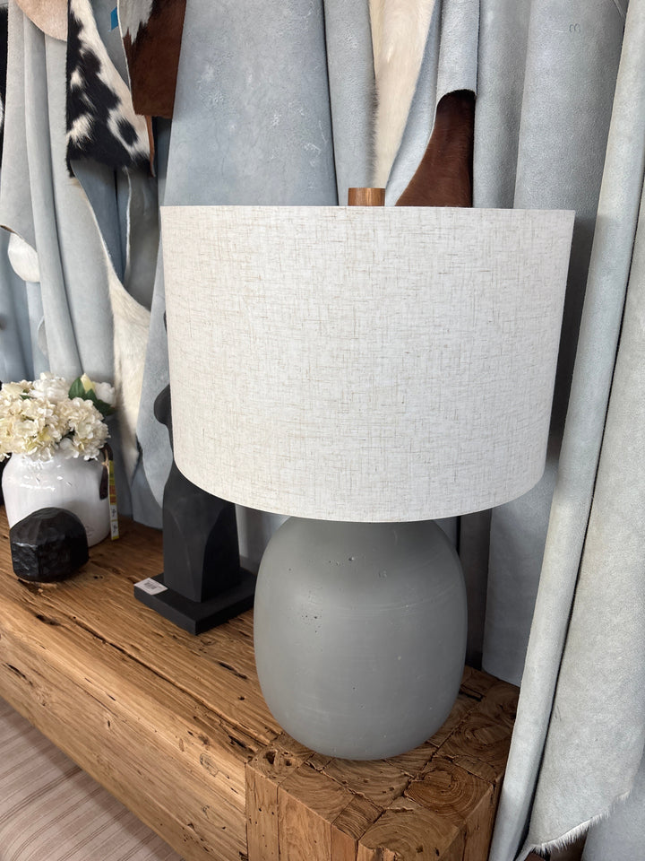 Ceramic Grey Lamp The Broward Design Center