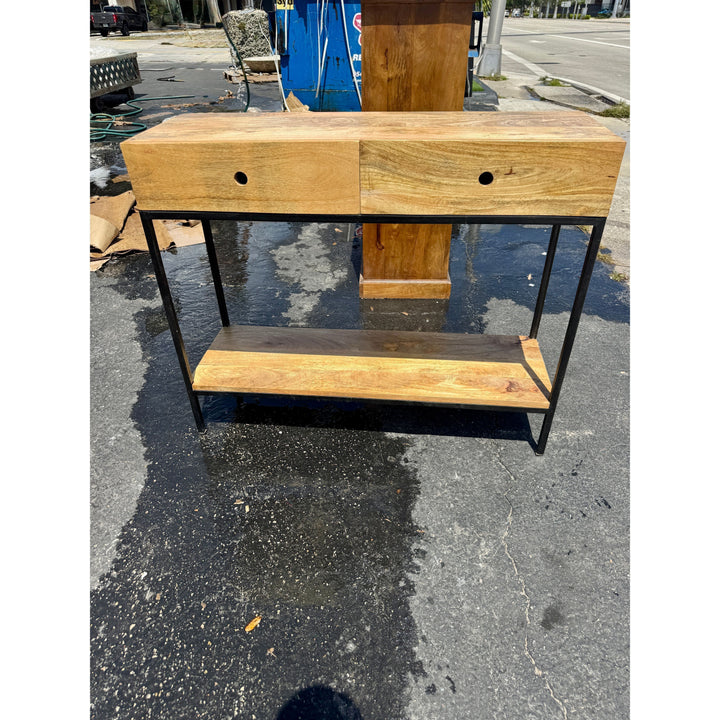 W/D Iron  Console Table - 43 x 15 x 36 in India Sourcing