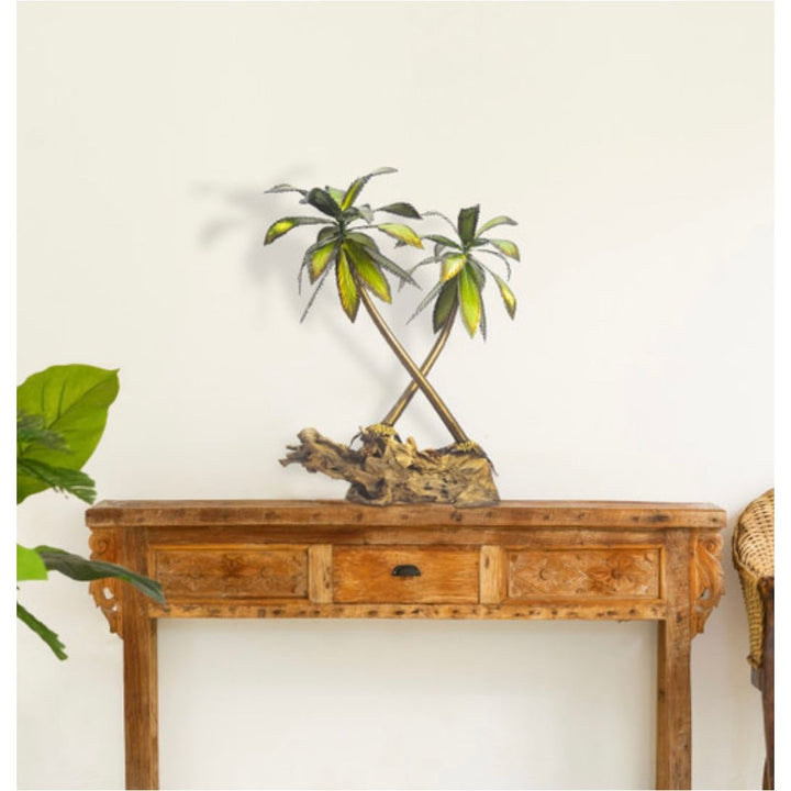 Double Palm Tree on Gamal Base copperart