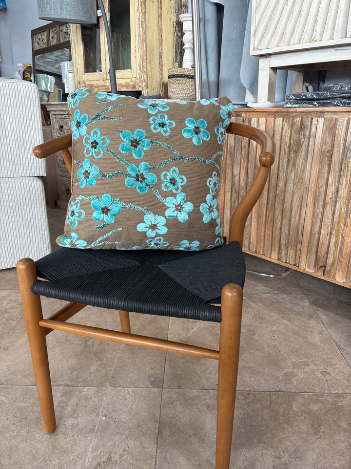 Embroidered Flower Pillow The Broward Design Center