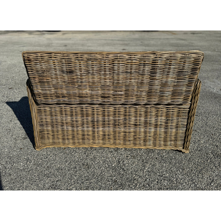 Key Largo Rattan Storage Bench Broward Design Center