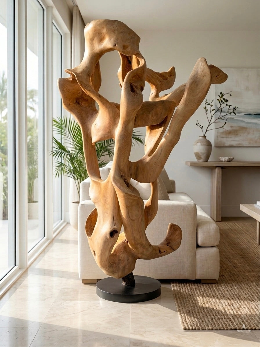 Teak Sculpture (2)