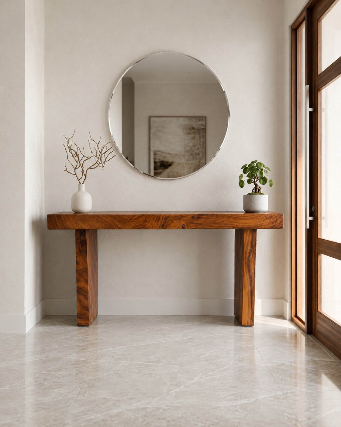 SUAR SLAB TOP CONSOLE TABLE- B