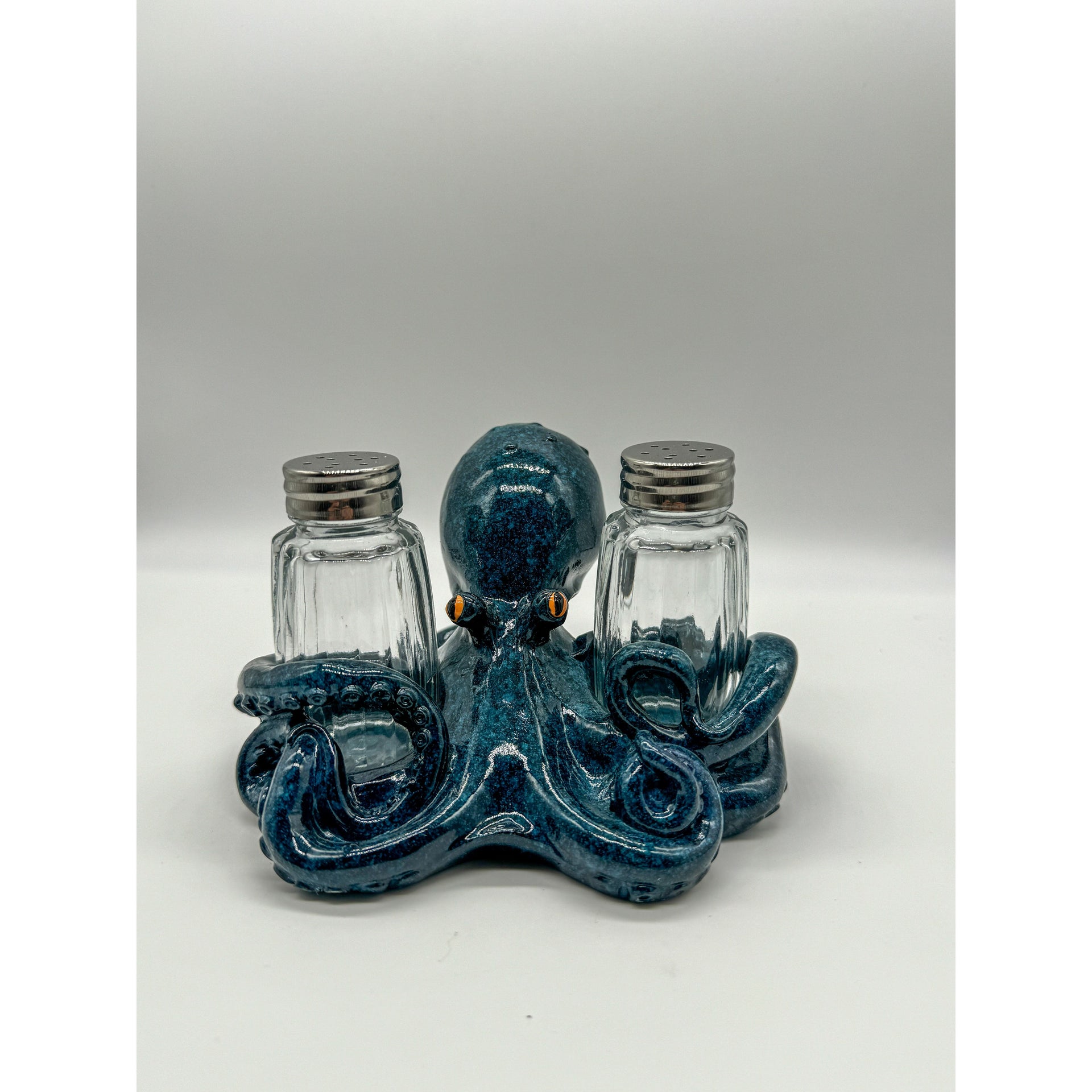Octopus Salt & Pepper Shaker (Blue) Broward Design Center