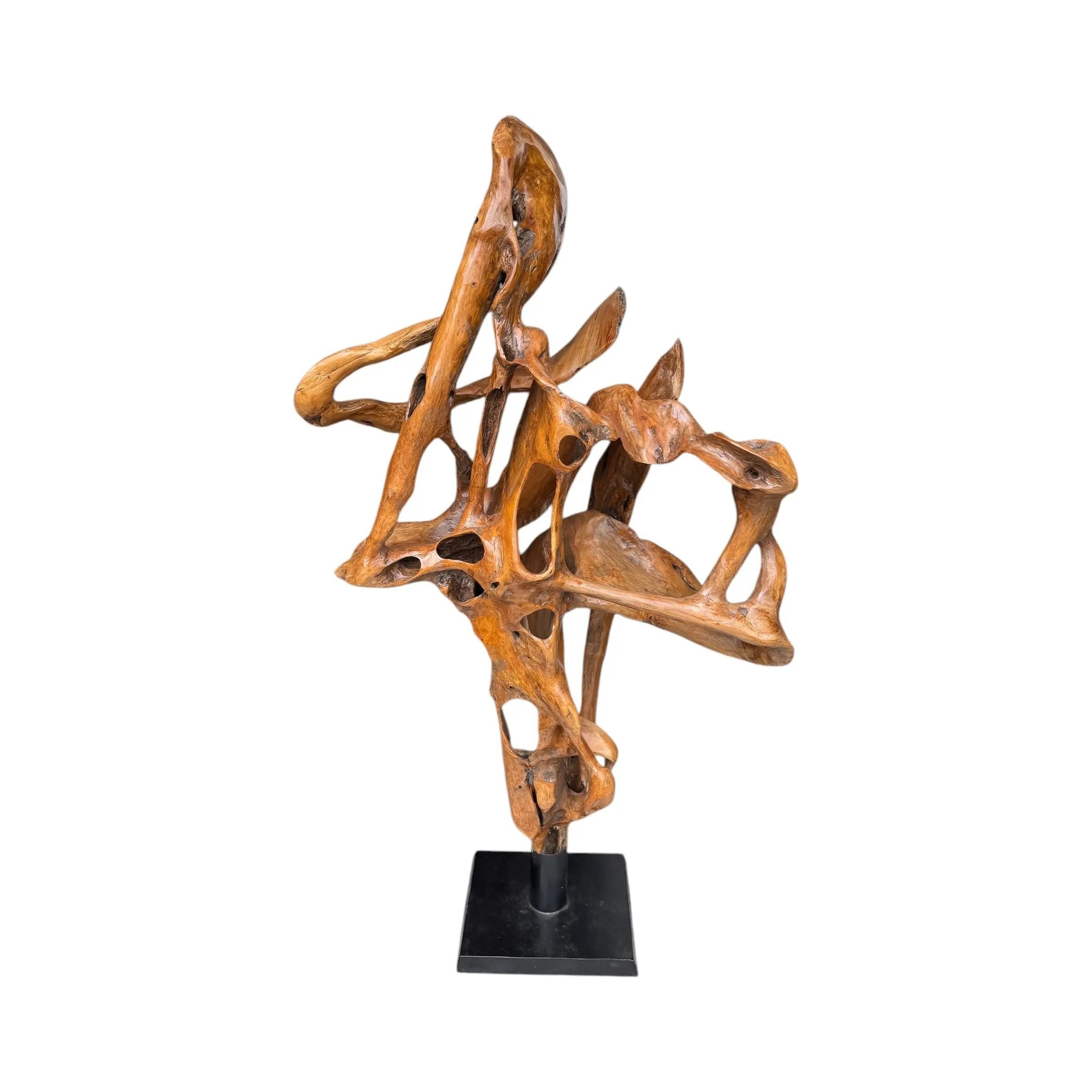 Teak Sculpture Broward Design Center