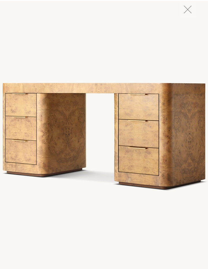 Burl Storage Desk The Broward Design Center