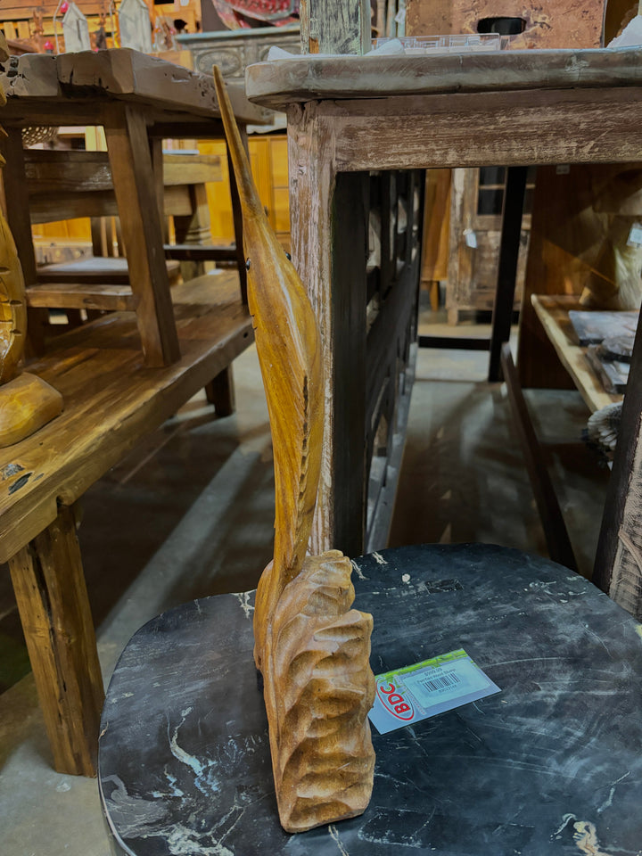 Teak Marlin Sculpture Broward Design Center