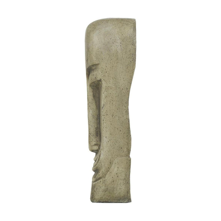 Gray Resin Face Sculpture UMA