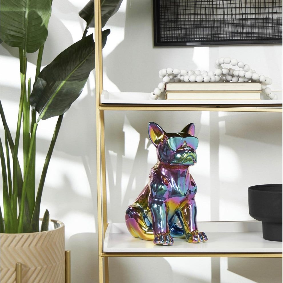 Multi Colored Ceramic Bulldog UMA