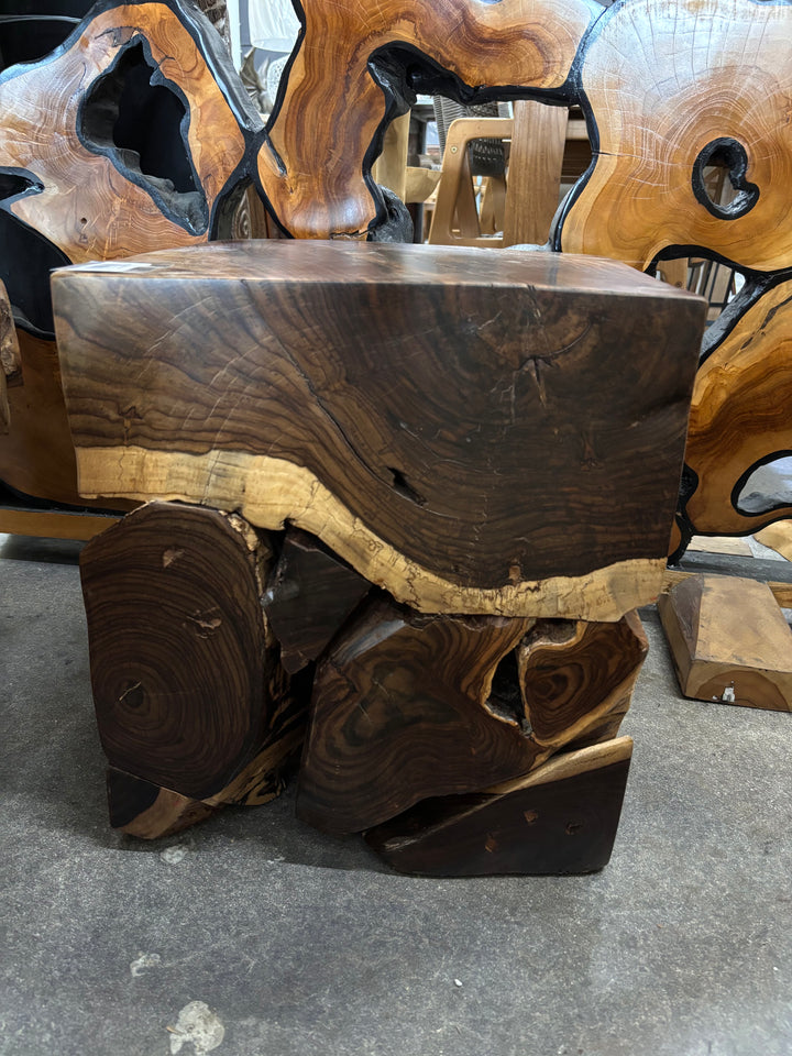 Mosaic Rosewood Side Table Anteak