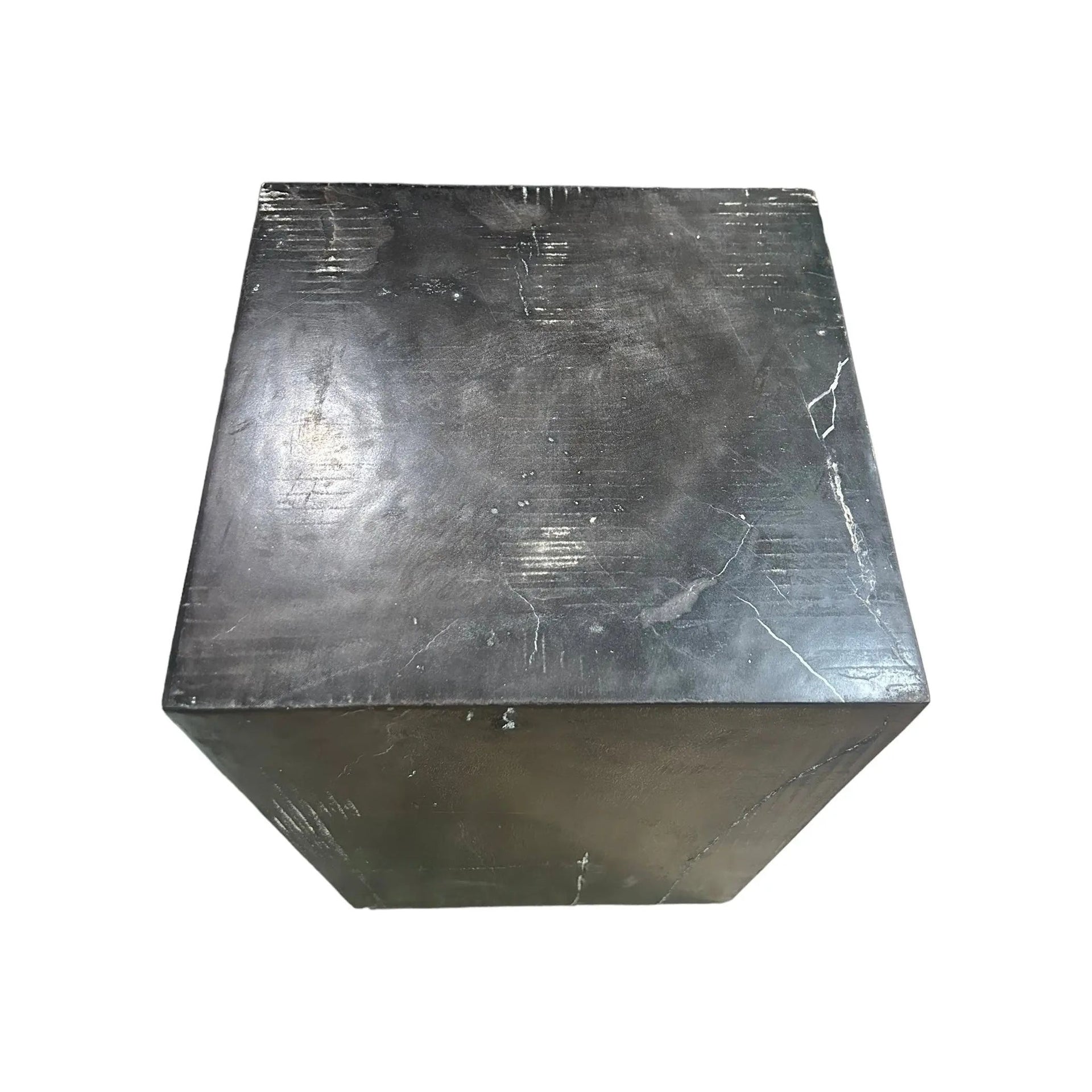 Petrified Wood Square Stool (I) Broward Design Center