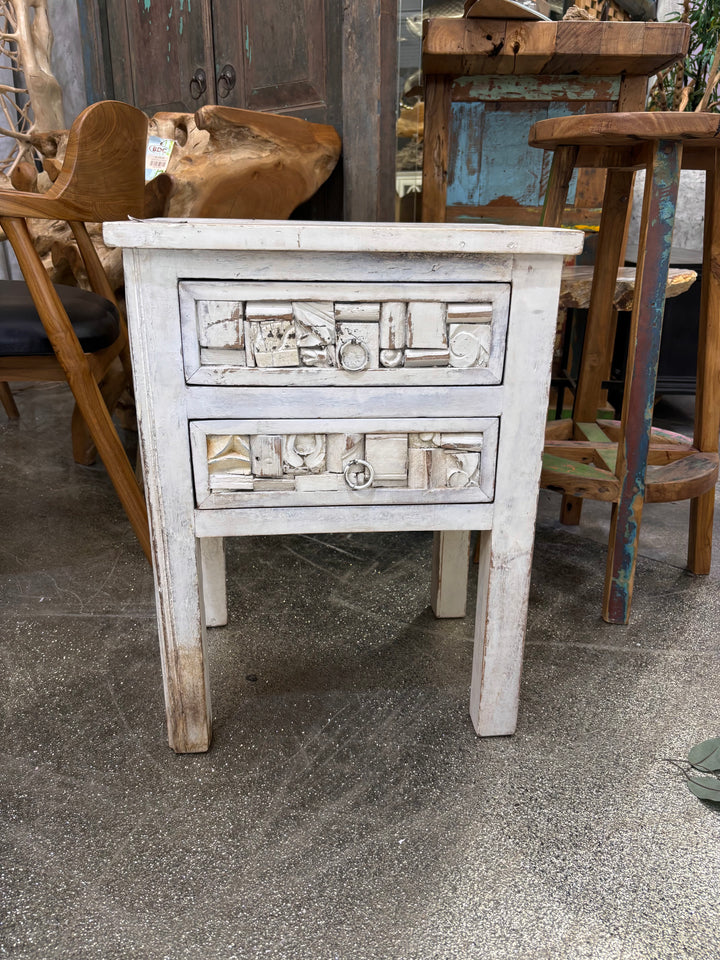 Wood 2 Drawer Night Stand Broward Design Center
