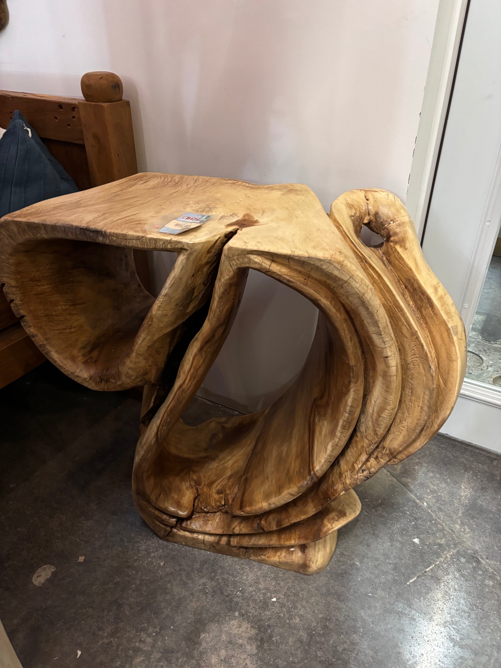 Organic Suar Console Carving Deco (A) Broward Design Center